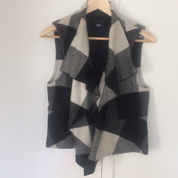 Gap Wool Plaid Vest - Picture 1 of 3